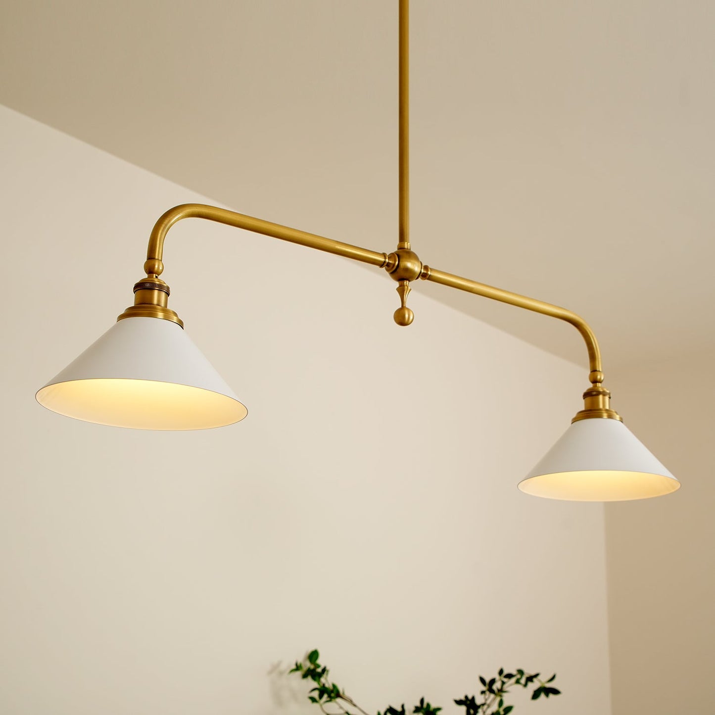 Vintage Double Pendant Light