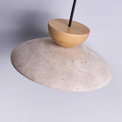 Modern Travertine Glass Pendant Light