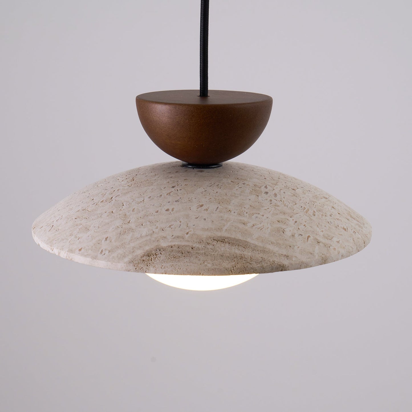 Modern Travertine Glass Pendant Light