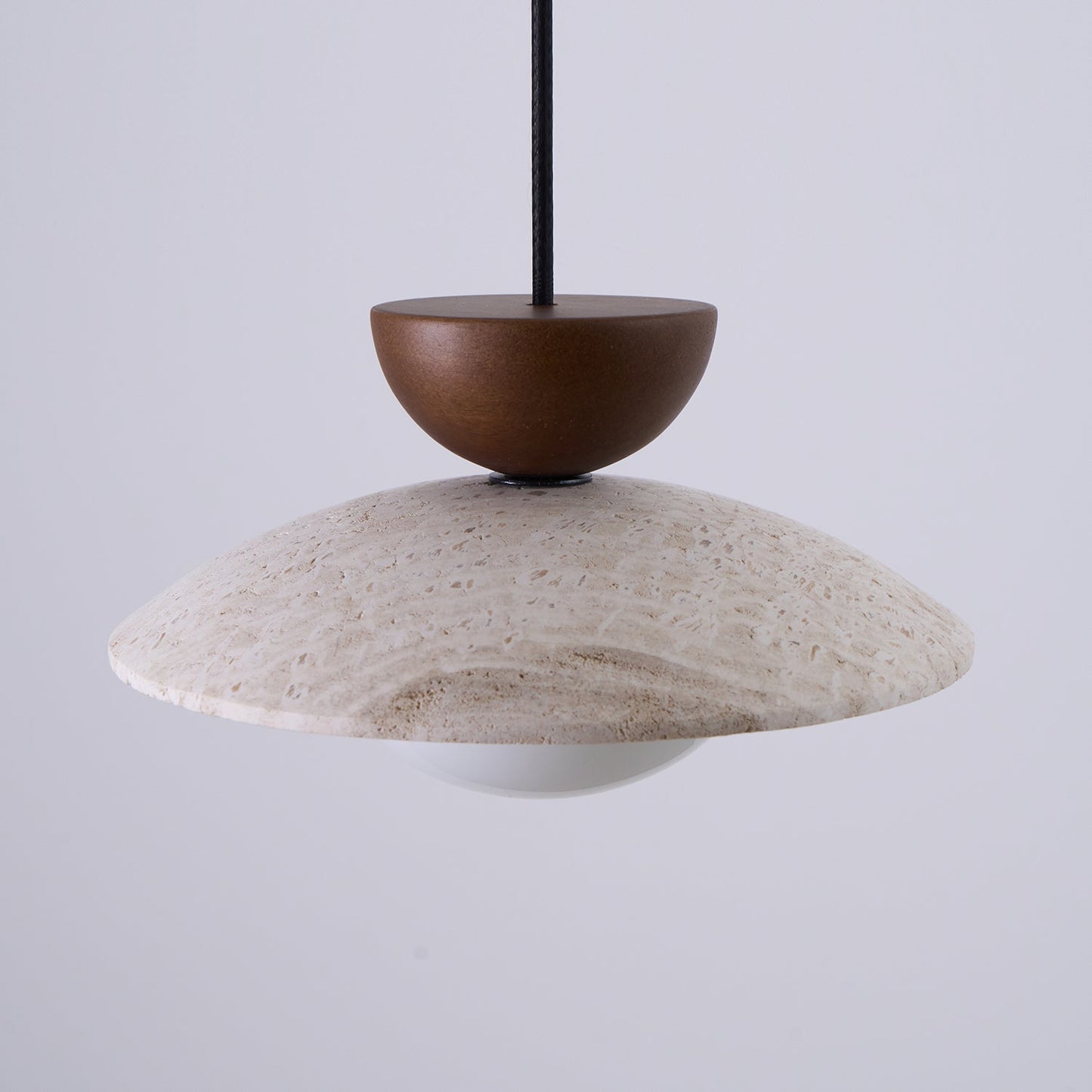 Modern Travertine Glass Pendant Light