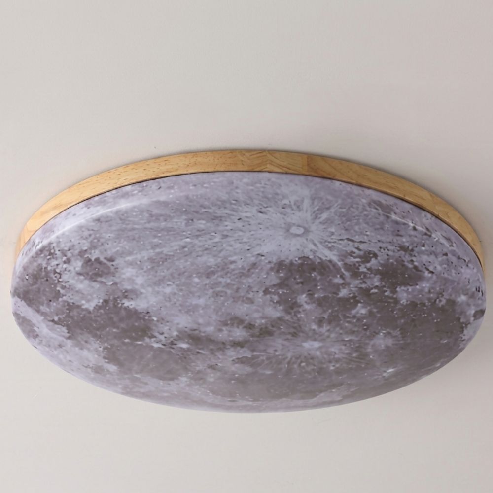 Moon-Inspired Art Deco Ceiling Light