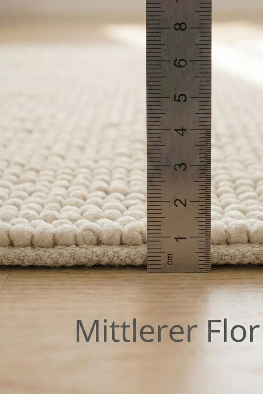 Handwoven wool rug Bubble