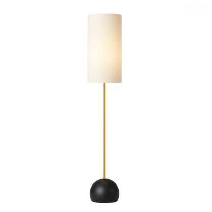 Vintage Linen Shade Floor Lamp