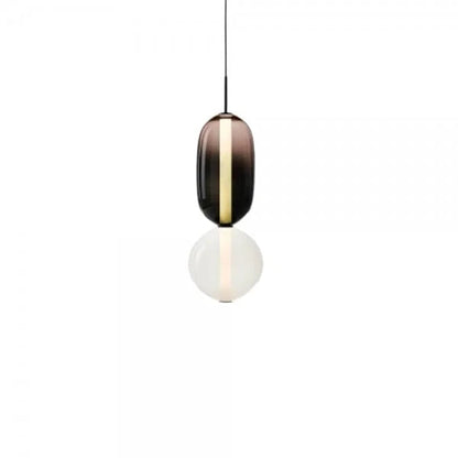 Nordic colourful glass pendant light