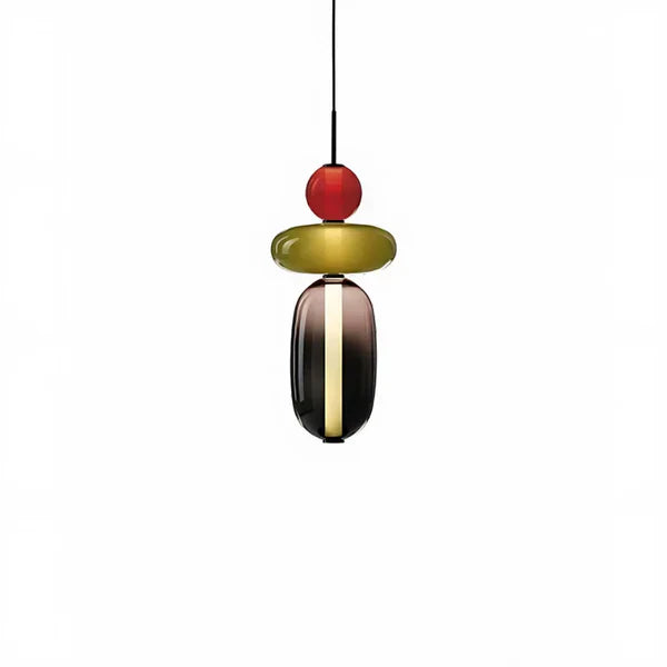 Nordic colourful glass pendant light