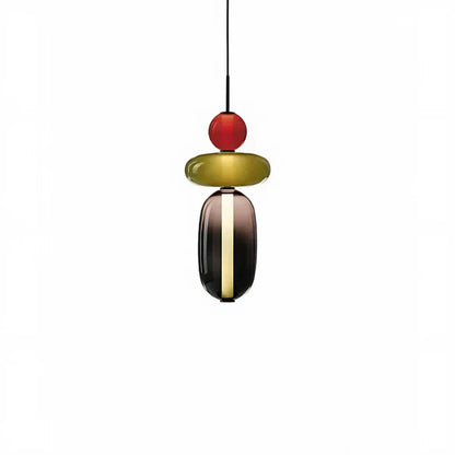 Nordic colourful glass pendant light