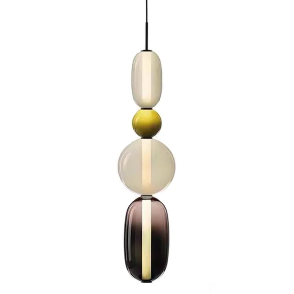 Nordic colourful glass pendant light