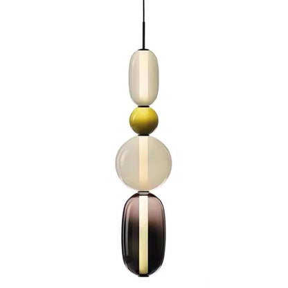 Nordic colourful glass pendant light