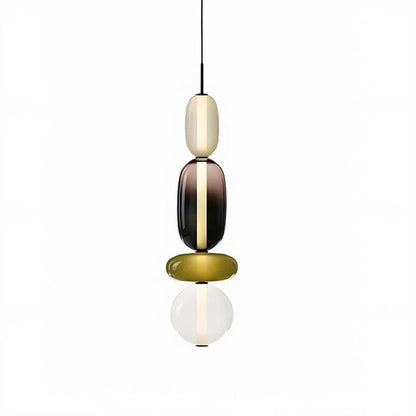 Nordic colourful glass pendant light