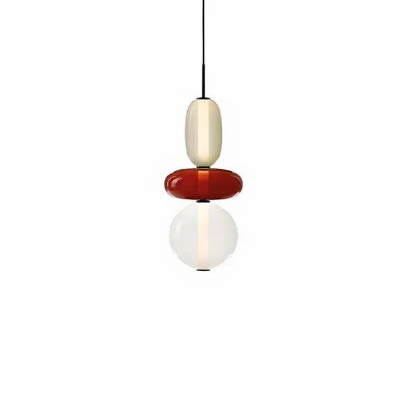 Nordic colourful glass pendant light