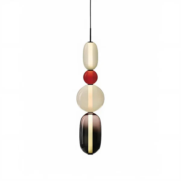 Nordic colourful glass pendant light