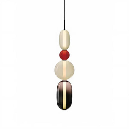Nordic colourful glass pendant light