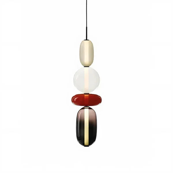 Nordic colourful glass pendant light