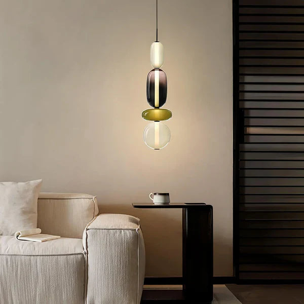 Nordic colourful glass pendant light