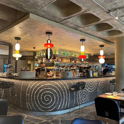 Nordic colourful glass pendant light