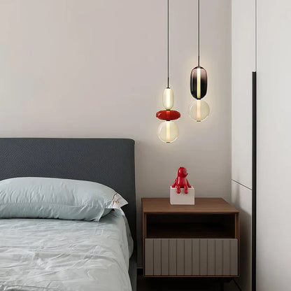 Nordic colourful glass pendant light