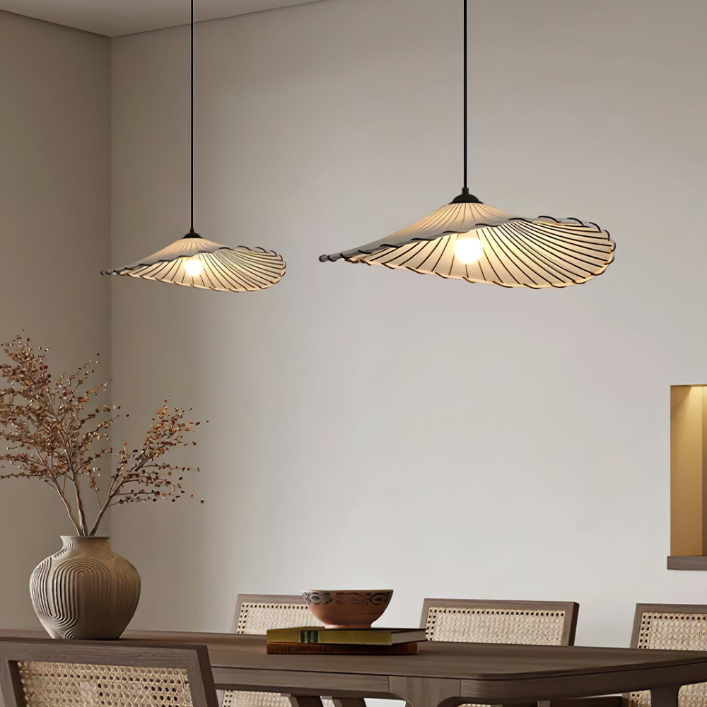 Wabi-Sabi Lotus Pendant Light