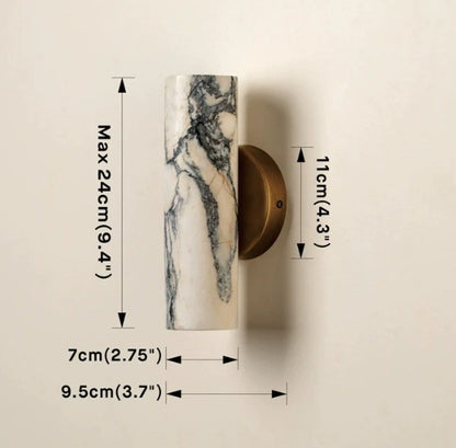 Calacatta Marble Brass Wall Light
