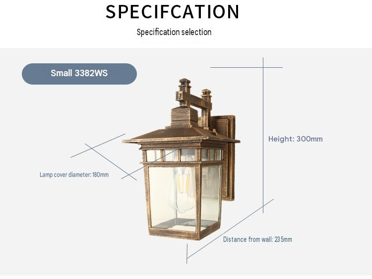 Vera Rustic Outdoor Wall Lantern