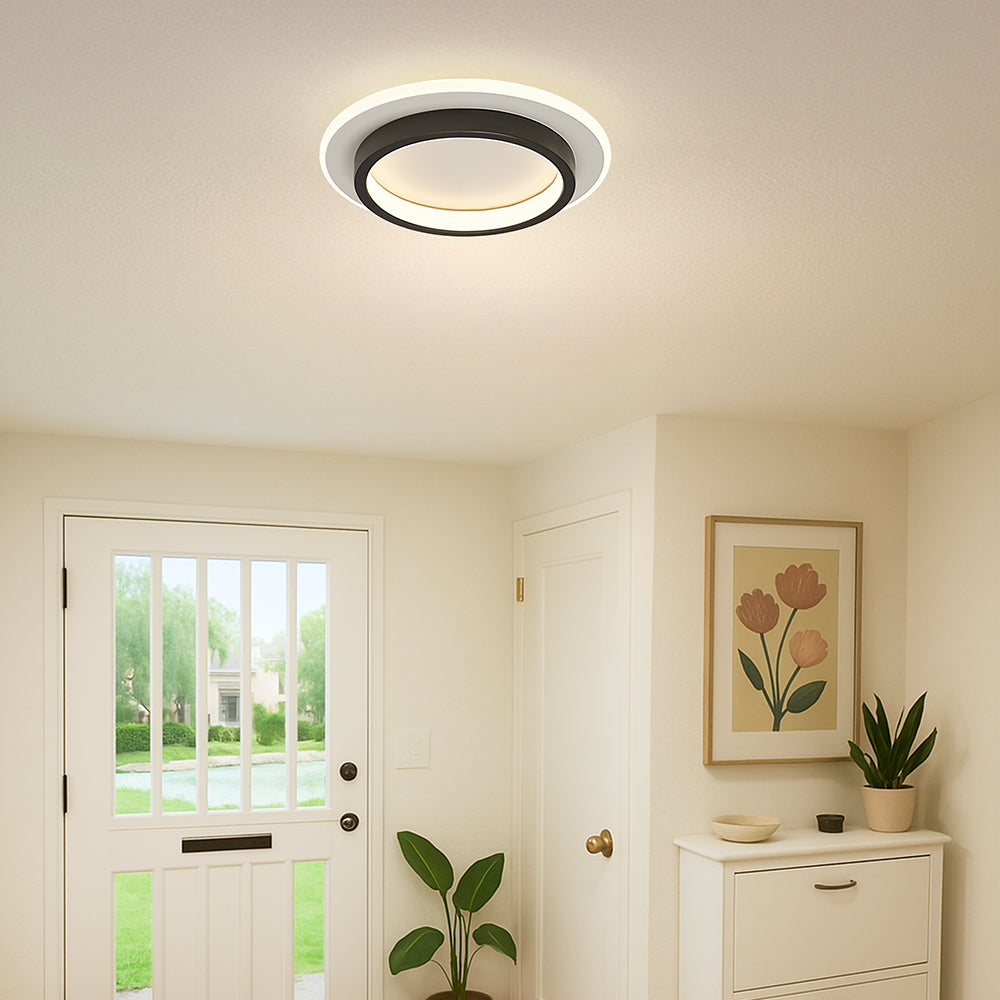 Round Metal & Acrylic Ceiling Light