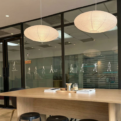 Minimalist paper pendant lamp