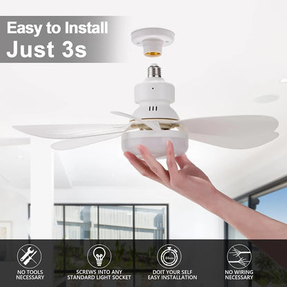 Purry Socket Fan Light