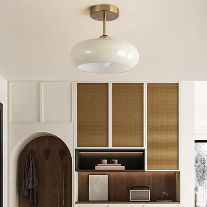 Bauhaus ceiling light made of glass