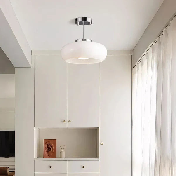 Bauhaus ceiling light made of glass