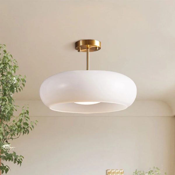 Bauhaus ceiling light made of glass