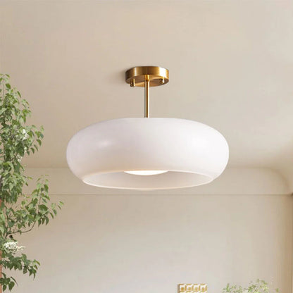 Bauhaus ceiling light made of glass