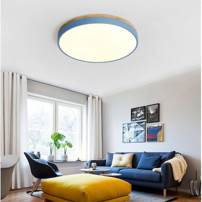 Wooden Round Ceiling Light
