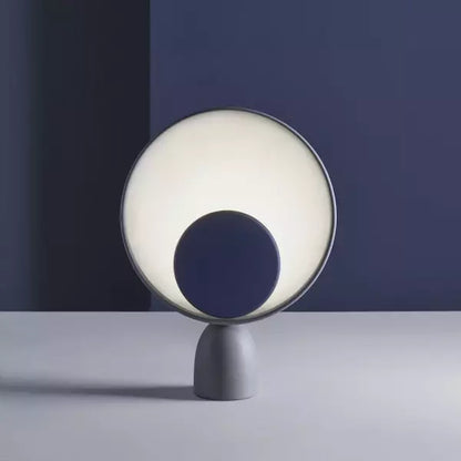 Sculptural bowl table lamp
