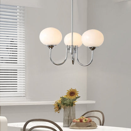 Pink Bubble Glass Chandelier