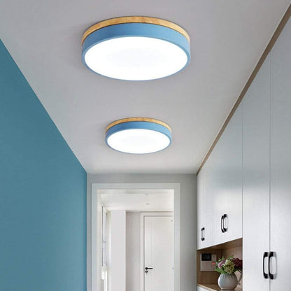 Wooden Round Ceiling Light