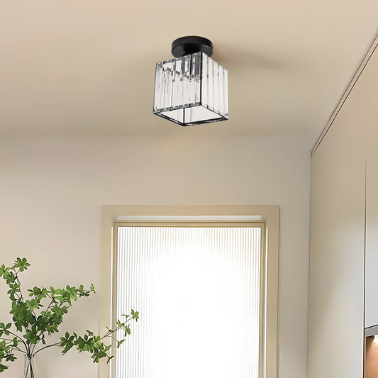 Compact Crystal Ceiling Light