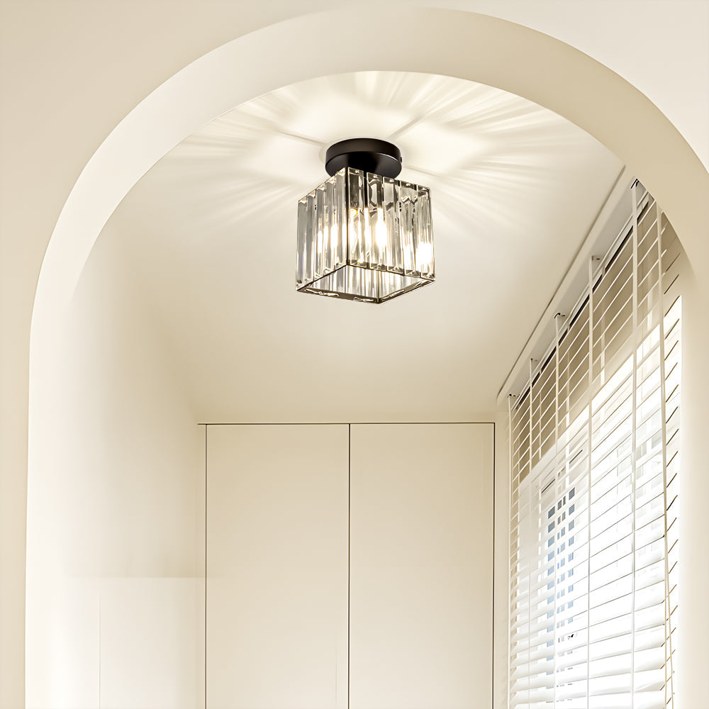 Compact Crystal Ceiling Light