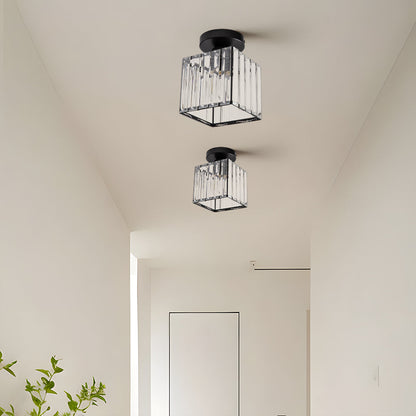 Compact Crystal Ceiling Light