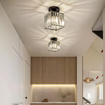 Compact Crystal Ceiling Light