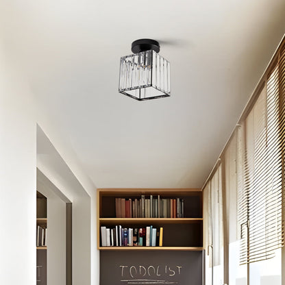 Compact Crystal Ceiling Light