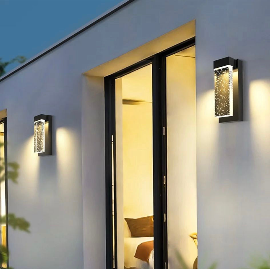 Bubble Crystal LED Outdoor Wall Light