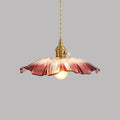 Retro Flower Glass Pendant Light