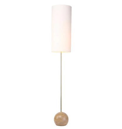 Vintage Linen Shade Floor Lamp