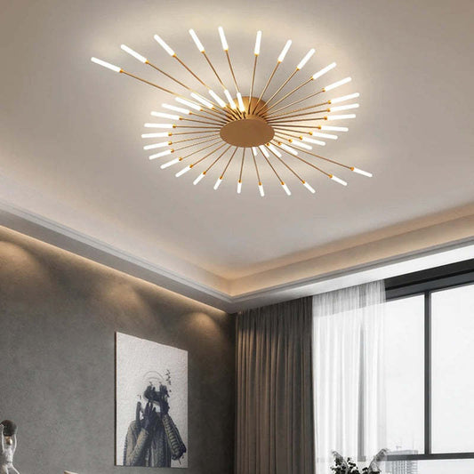 Modern Ceiling Light in Fireworks Look – Decorative Lighting with LED Technology