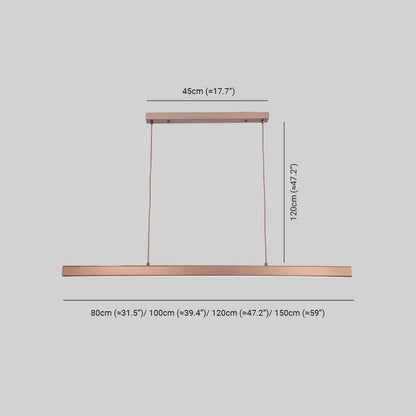 Modern Linear LED Pendant Light