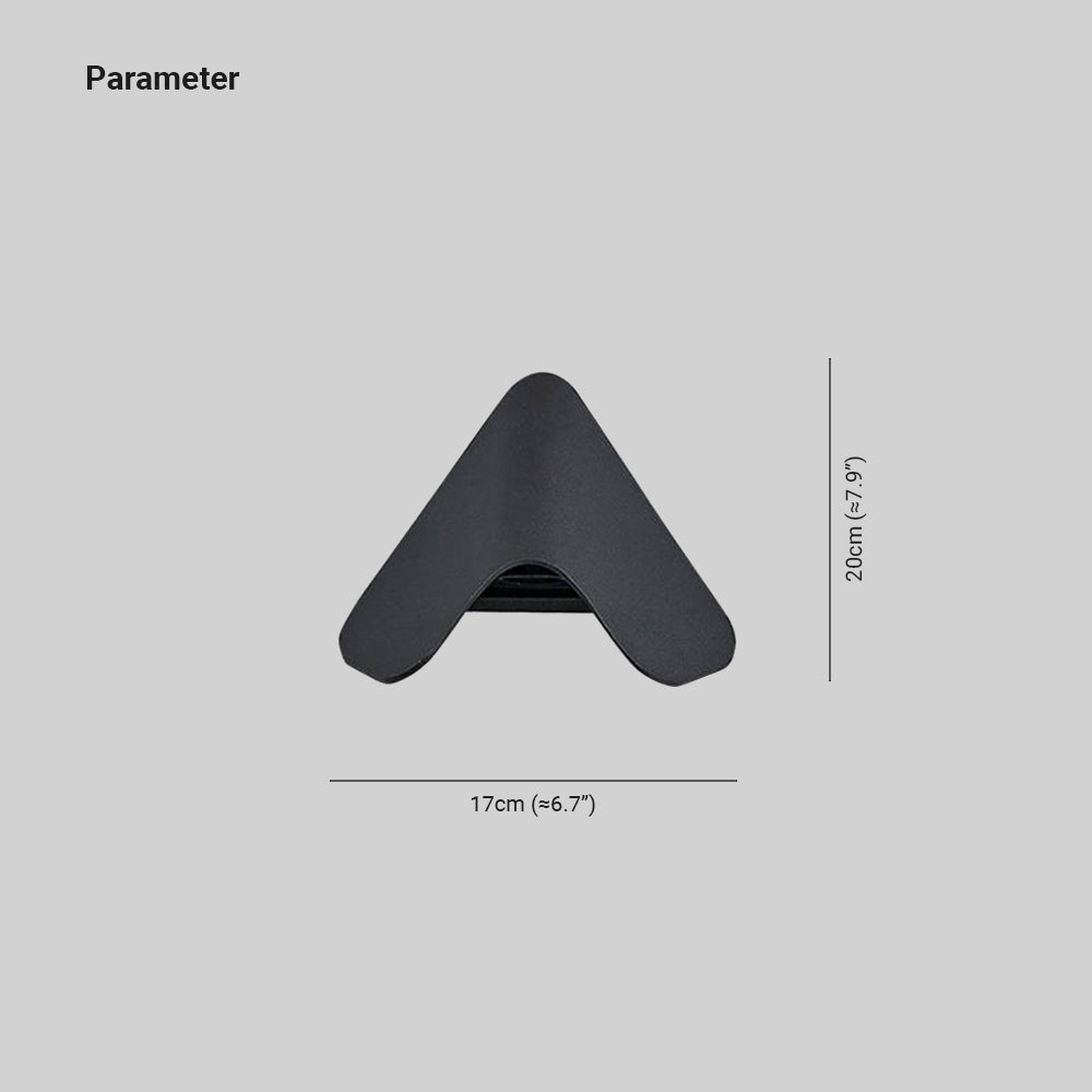 Minimalist Triangle Metal Outdoor Wall Lamp