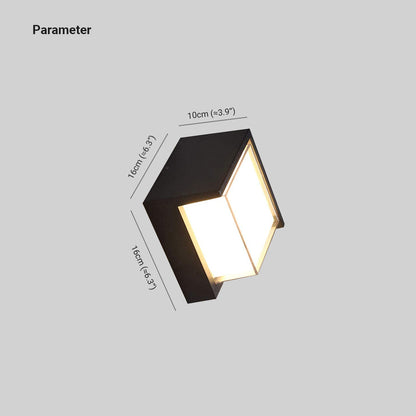Geometric LED Outdoor Wall Light
