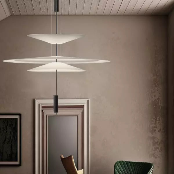Sculptural multi-layer pendant lamp