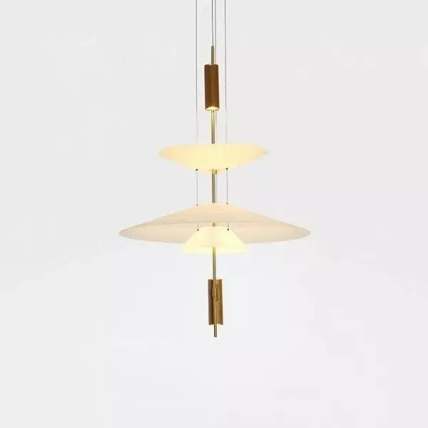 Sculptural multi-layer pendant lamp