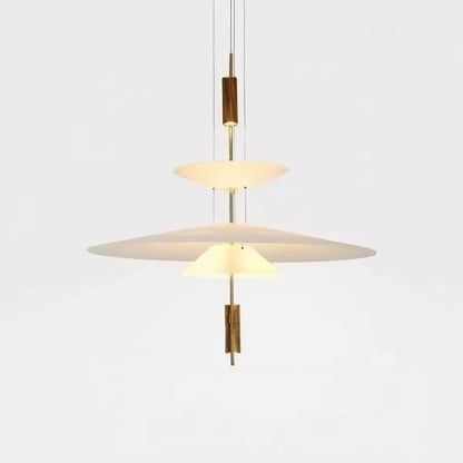 Sculptural multi-layer pendant lamp