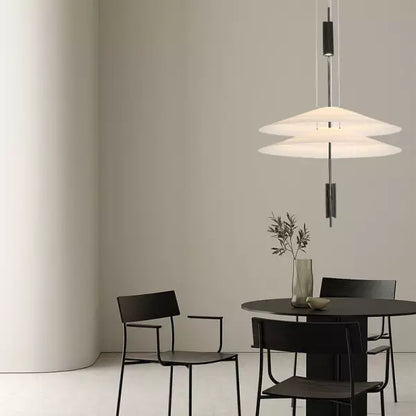 Sculptural multi-layer pendant lamp